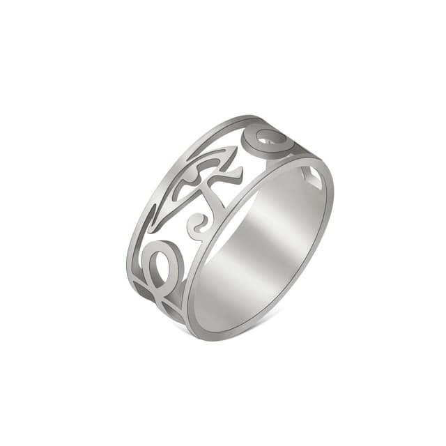🔮 LIKGREAT Auge des Horus Ring - Altägyptisches Symbol für Glück und Schutz