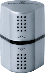🎨🖍️ FABER-CASTELL 183800 Dosenspitzer Grip 2001 3in1 Silber Angebot bei HelloDeals