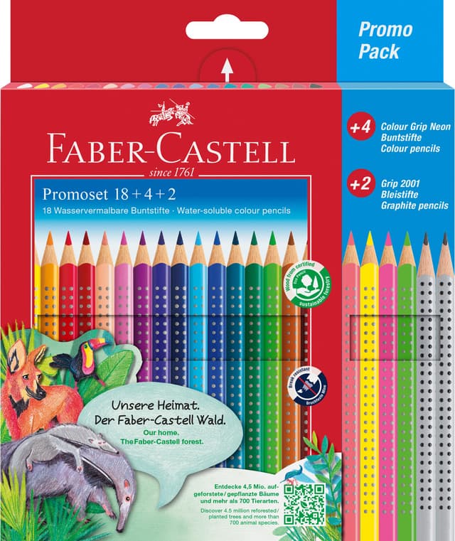 🌈🎨 FABER-CASTELL 201540 - Buntstifte Set für Kinder und Erwachsene 🖍️