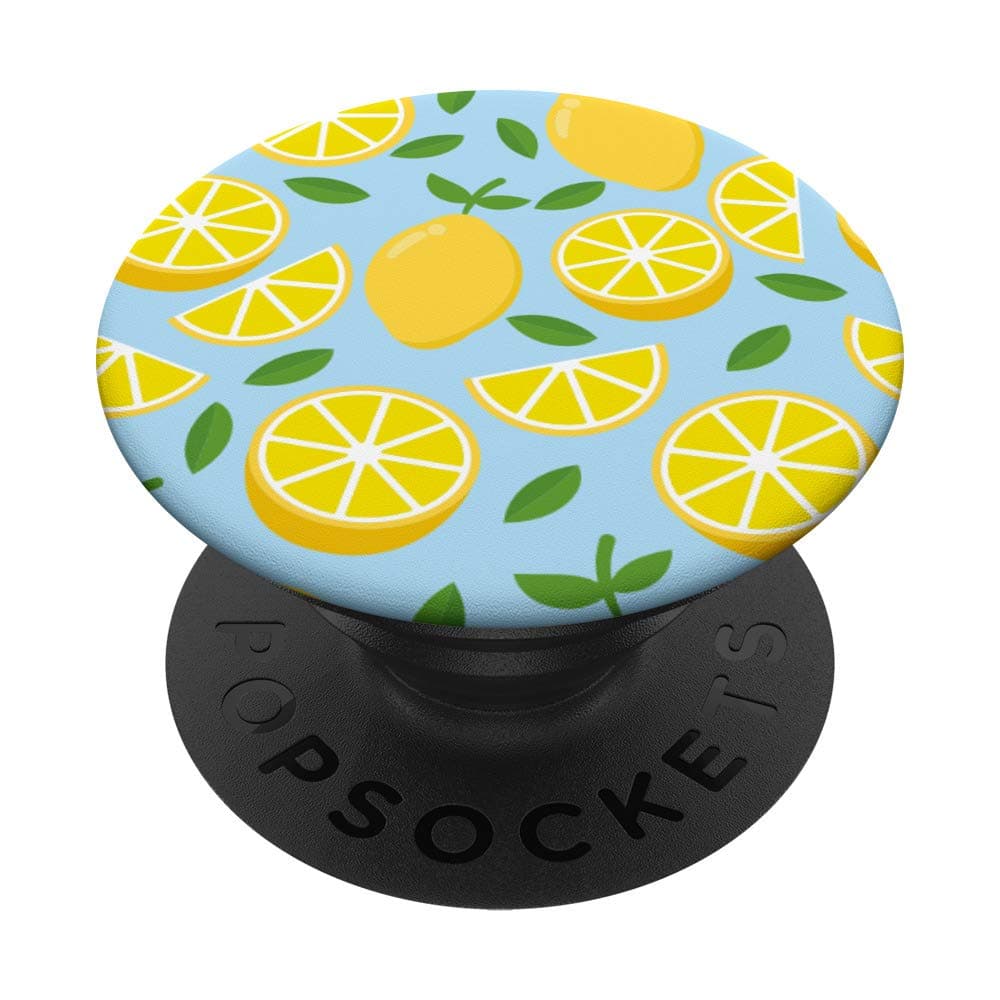 Zitronen Früchte Muster Obst Frucht PopSockets mit austauschbarem PopGrip Standard 🍋🍋🍋