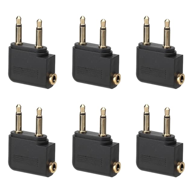 HENGBIRD 6 Stück Flugzeug Adapter Kopfhörer 🎧🛫