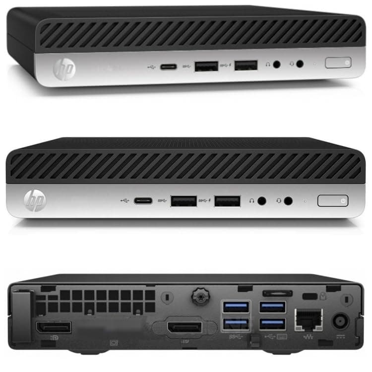 🚀 HP 18cm Silent Mini-PC Business Office Multimedia Computer mit 3 Jahren Garantie! | Intel®Pentium® 4400T 2x2.90GHz | 8GB DDR4 | 256 GB SSD | USB3 | Windows 11 Prof. 64-Bit | #7297