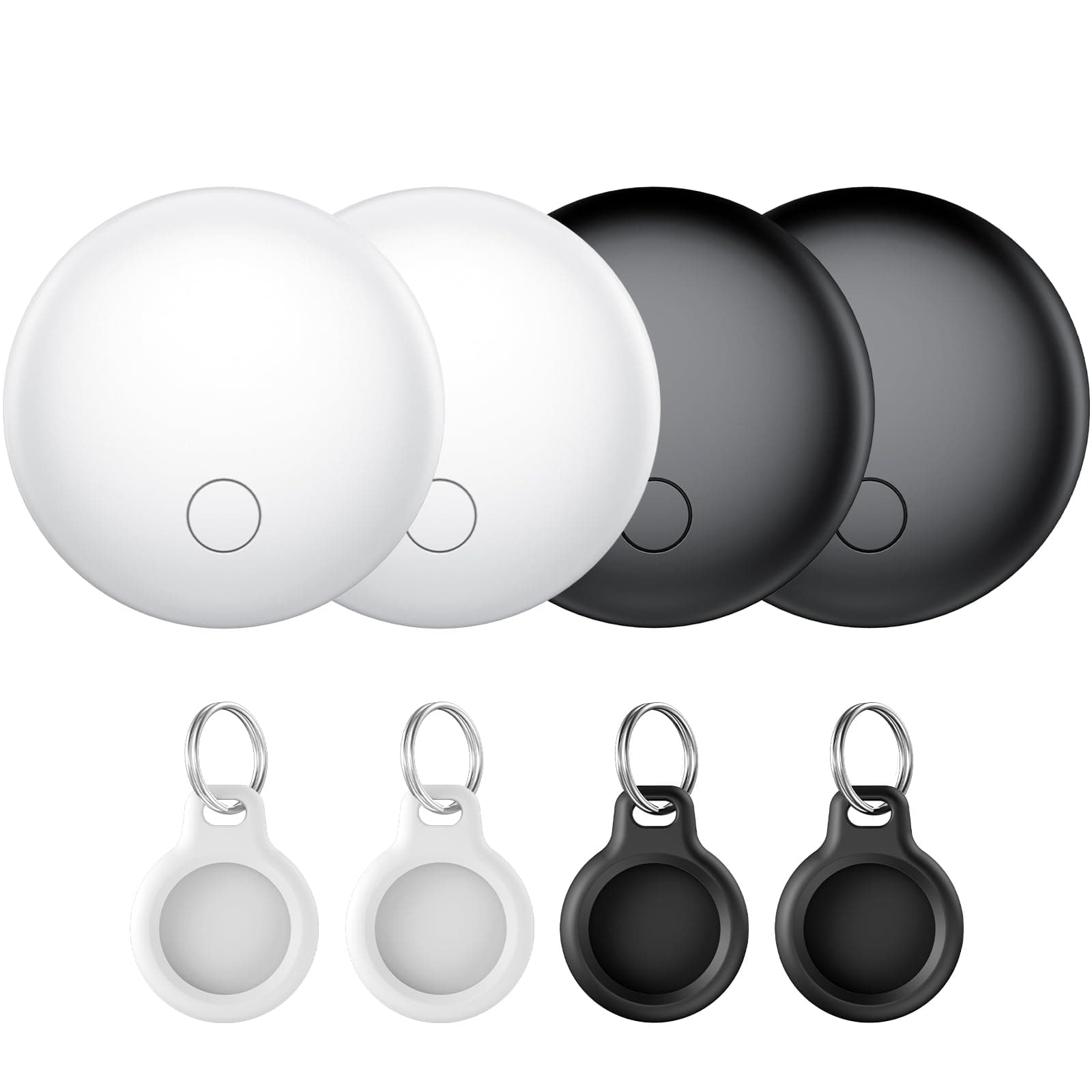 CASCHO Air Tag Schlüsselfinder 4er Pack - Smart Tag Kompatibel mit Apple Wo ist APP