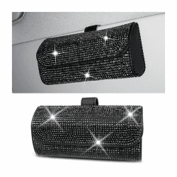 🕶️ JNNJ Auto Brillenetui Kristall Brillen Aufbewahrungsbox Auto Angebot bei HelloDeals