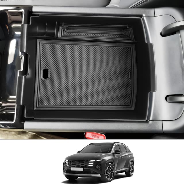 🚗 CDEFG Kompatibel mit Hyundai Tucson NX4 2025 2026 Facelift Mittelkonsole Armlehne Organizer 📦