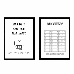 EQUIK PRODUCTS Toilettenposter Set 🚽 | Lustige Badezimmerdekoration | Minimalistisches Design