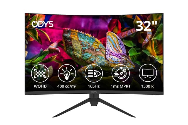 🎮 Reduzierter Preis! Odys XP32 PRO 80cm (32") WQHD Curved Gaming Monitor