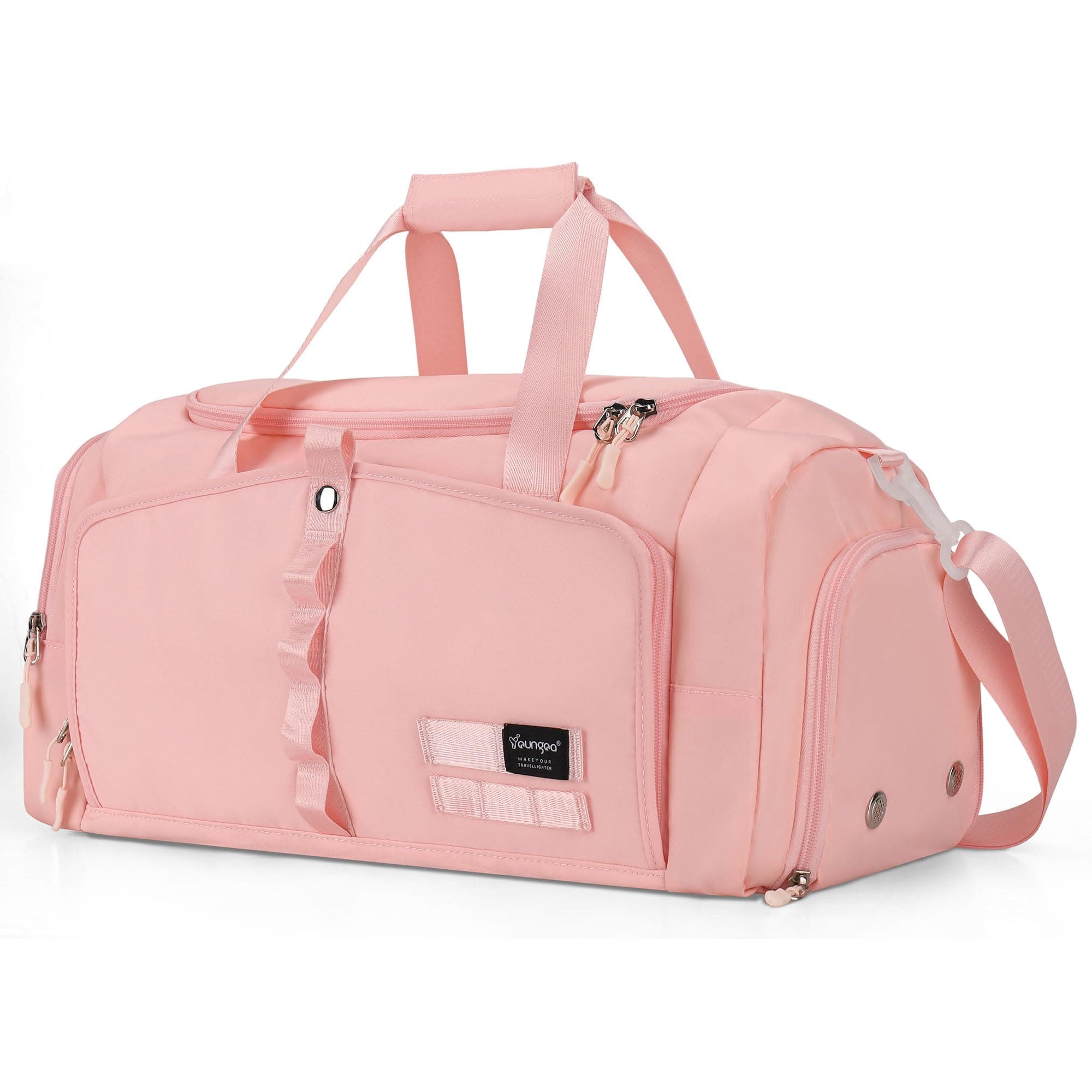 YOUNGOA Damen Sporttasche 25L mit Schuh- und Nassfach in Rosa 🌸