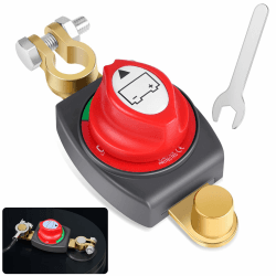 🔋🔌 Batteriehauptschalter - 12V-48V Autobatterie Trennschalter Wasserdicht