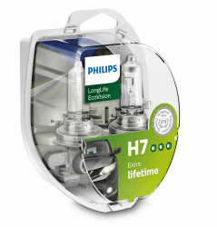 🌟 Deal des Tages: Philips 12972LLECOS2 LongLife EcoVision H7 Scheinwerferlampe, 2-er Kit Twin Box 🌟