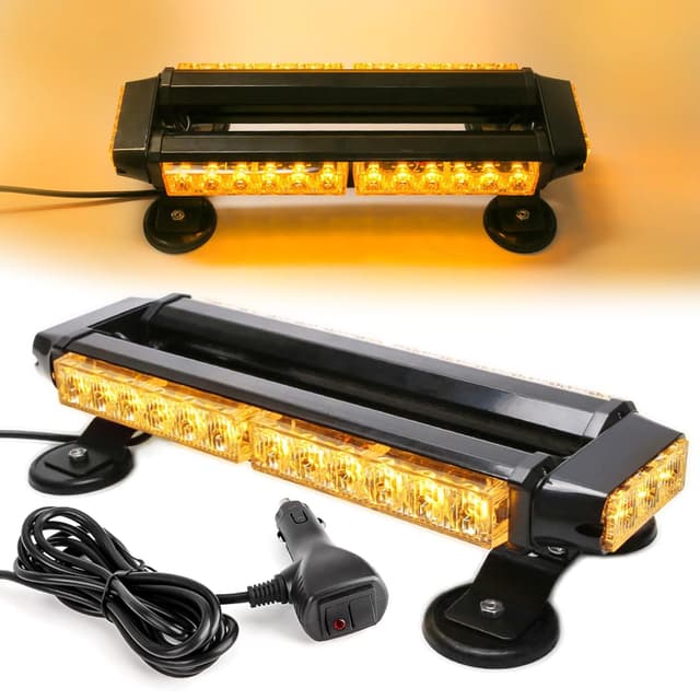 🚨 ROUTEKING LED Rundumleuchte Blinklicht 30 LED Warnleuchte Gelb Blitzer Lampe