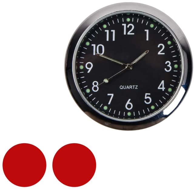 🚗 Auto Armaturenbrett Uhr Mini Uhr Dashboard Quarzuhr | Schwarz