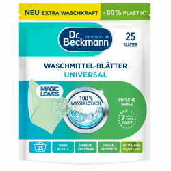 Dr. Beckmann MAGIC LEAVES Waschmittel-Blätter UNIVERSAL 🌿 | Frühlingsfrischer Duft Angebot bei HelloDeals
