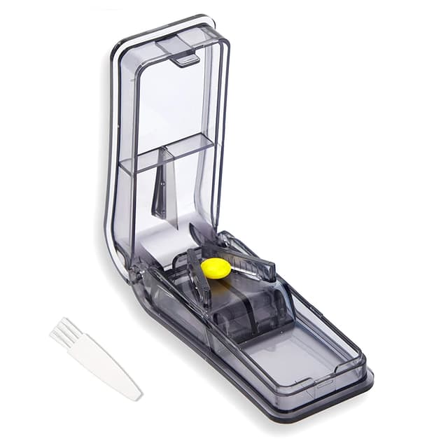 GeekerChip Tablettenteiler für Große und Kleine Tabletten (Schwarz) 💊💊