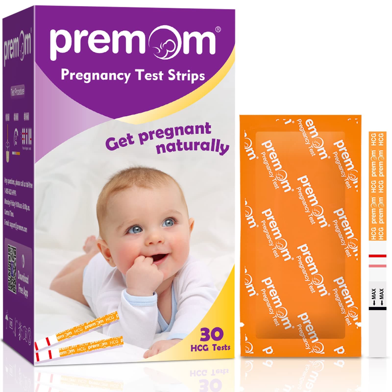 🤰 Premom 30 x Schwangerschaftstest Frühtest Ultraempfindliche Frühschwangerschaftstest 🌟