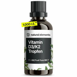 Vitamin D3 + K2 Tropfen 50ml - Premium-Qualität Angebot bei HelloDeals