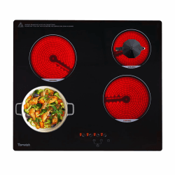 Topwish Glaskeramikkochfeld 60 cm - Keramikkochfeld 4 Flammen 🍳🥦🥩🍪🍝