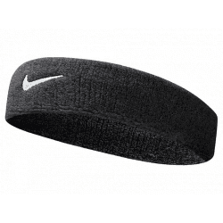 🔥 Angebot! Nike Unisex Swoosh Headband/Stirnband Schwarz (Schwarz/Weiß) - Einheitsgröße Angebot bei HelloDeals
