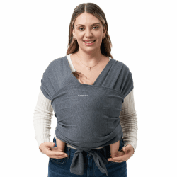 👶🏼🤱🏻 Momcozy Baby Tragetuch Neugeborene - Atmungsaktives Tragetuch für Hände frei Angebot bei HelloDeals