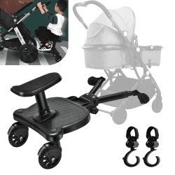 Buggy Board für alle Kinderwagen mit Sitz und Trittbrett Angebot bei HelloDeals