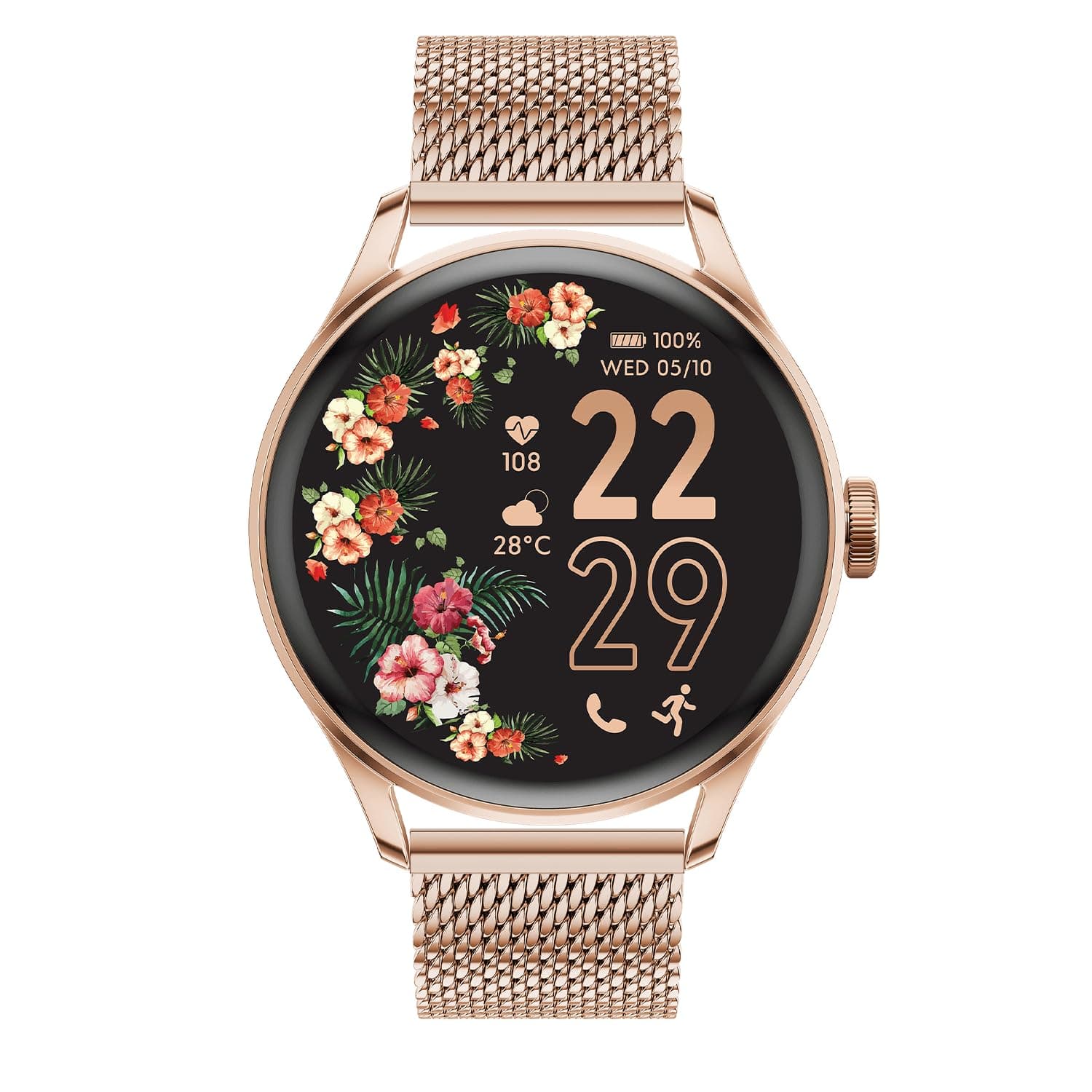 🌟 Angebote: Ice Watch - Ice smart 2.0 - Runde verbundene Uhr (1,20 Zoll) Roségold ⌚