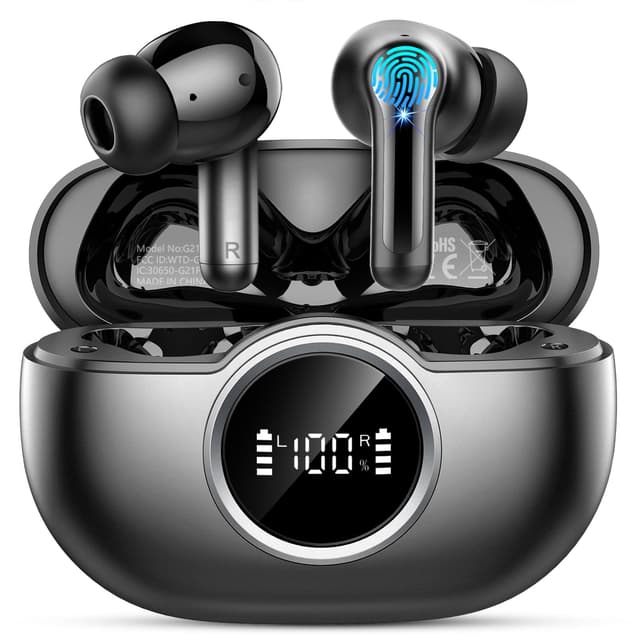 Kabellose Bluetooth 5.4 Kopfhörer - Tiefer Bass & ENC Noise Cancelling Mic - 36Std Spielzeit