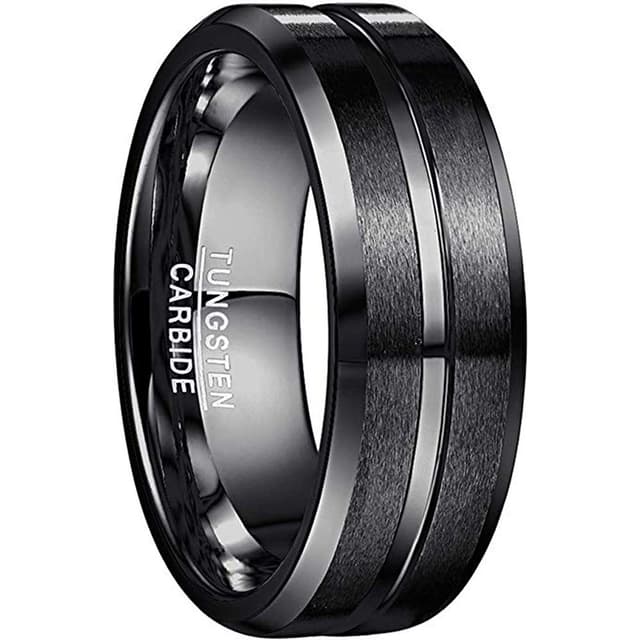NUNCAD Ring Herren/Damen Wolframcarbid 4mm 6mm 8mm 10mm Men Fashion Schmuck Ehering Verlobungsringe