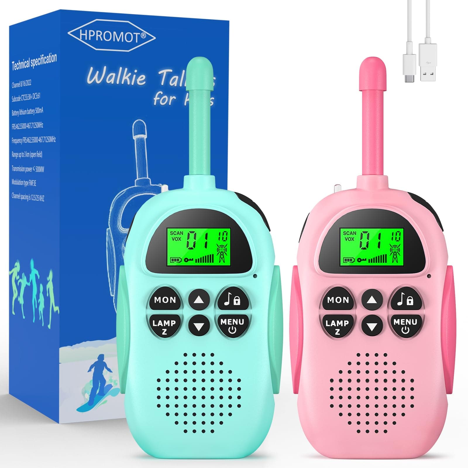 🎁 Kinder Walkie Talkies! 16-Kanal Spielzeug für Abenteuer 🏕️