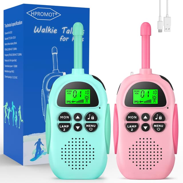 🎁 Kinder Walkie Talkies! 16-Kanal Spielzeug für Abenteuer 🏕️