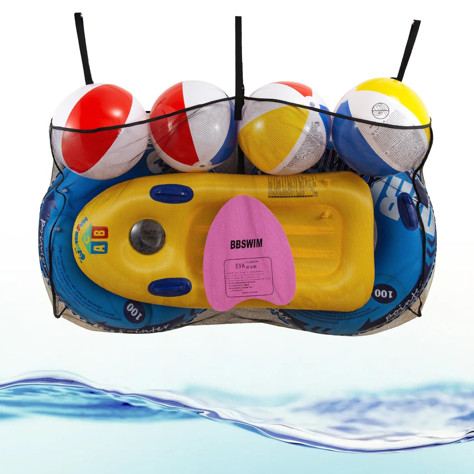 🏊‍♂️ Pool Aufbewahrung Netztasche - Große Kapazität & Leicht zu Reinigen