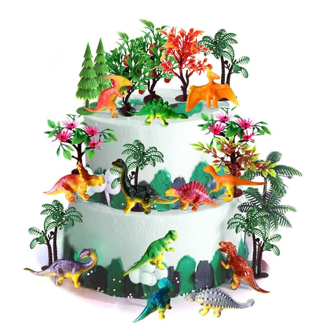 🦕🎂 OrgMemory Dino Tortendeko & Miniatur Dinosaurier Figuren Deal! 🌳🦖