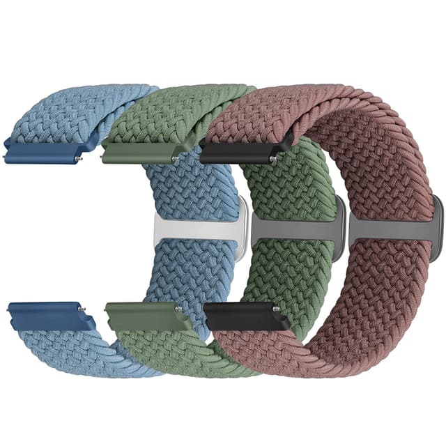 Yunshare Geflochtenes Elastisches Armband Schnellverschluss 18mm 19mm 20mm 22mm 24mm Nylon Uhrenarmband 🌈⌚️
