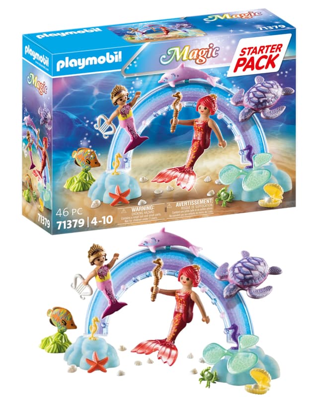 🧜‍♀️ PLAYMOBIL Magic 71379 Starter Pack Meerjungfrauen, ab 4 Jahren 🌈
