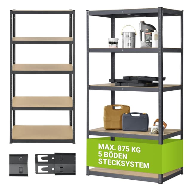 🔥 Angebot: Juskys Schwerlastregal Basic 200x100x60cm - 875 kg Traglast! 🔥