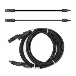 SOLARTRONICS Verlängerungskabel 4mm² H1Z2Z2-K Solarkabel Balkonkraftwerk Anschlusskabel schwarz mit Stecker beidseitig für Solarmodule PV GAK (2 x 2m) 2m - 4mm² 🌞 Angebot bei HelloDeals