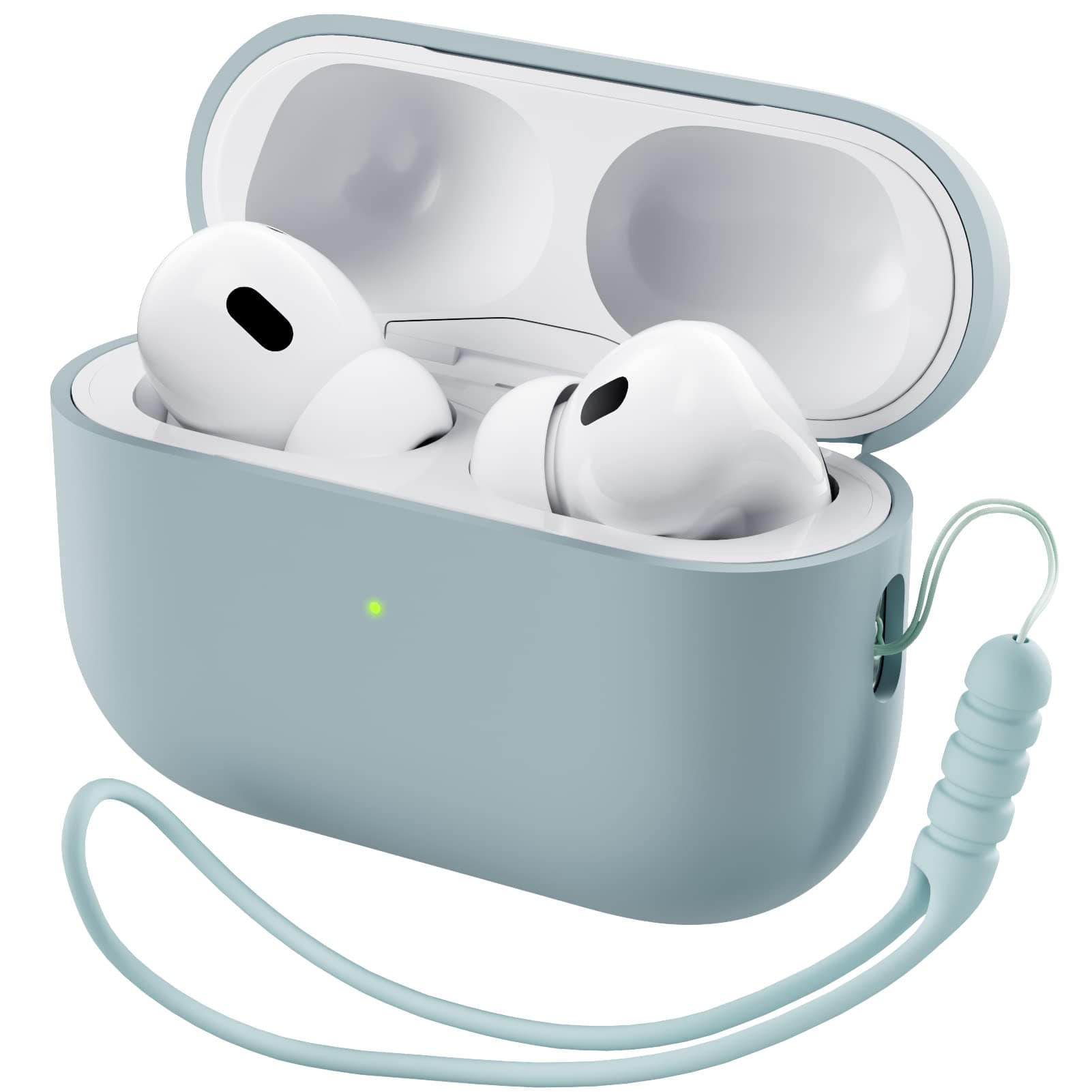 ORNARTO AirPods Pro 2 Hülle 2022 🎧 Schützende Silikon Hülle - Agavengrün