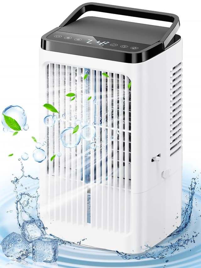 Mobile Klimaanlage mit 4-in-1 Mini-Klimaanlage und Sturmmodus 🌬️💡