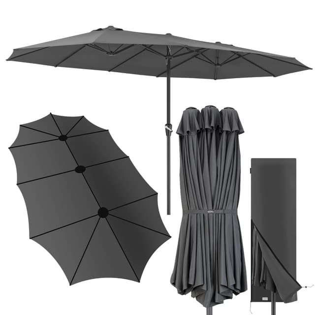 KINGSLEEVE® Sonnenschirm 460x270 cm 🌞 UV Schutz 80+ & Schutzhülle 🌿