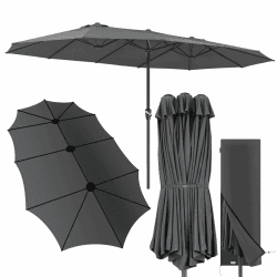 KINGSLEEVE® Sonnenschirm 460x270 cm 🌞 UV Schutz 80+ & Schutzhülle 🌿 Angebot bei HelloDeals