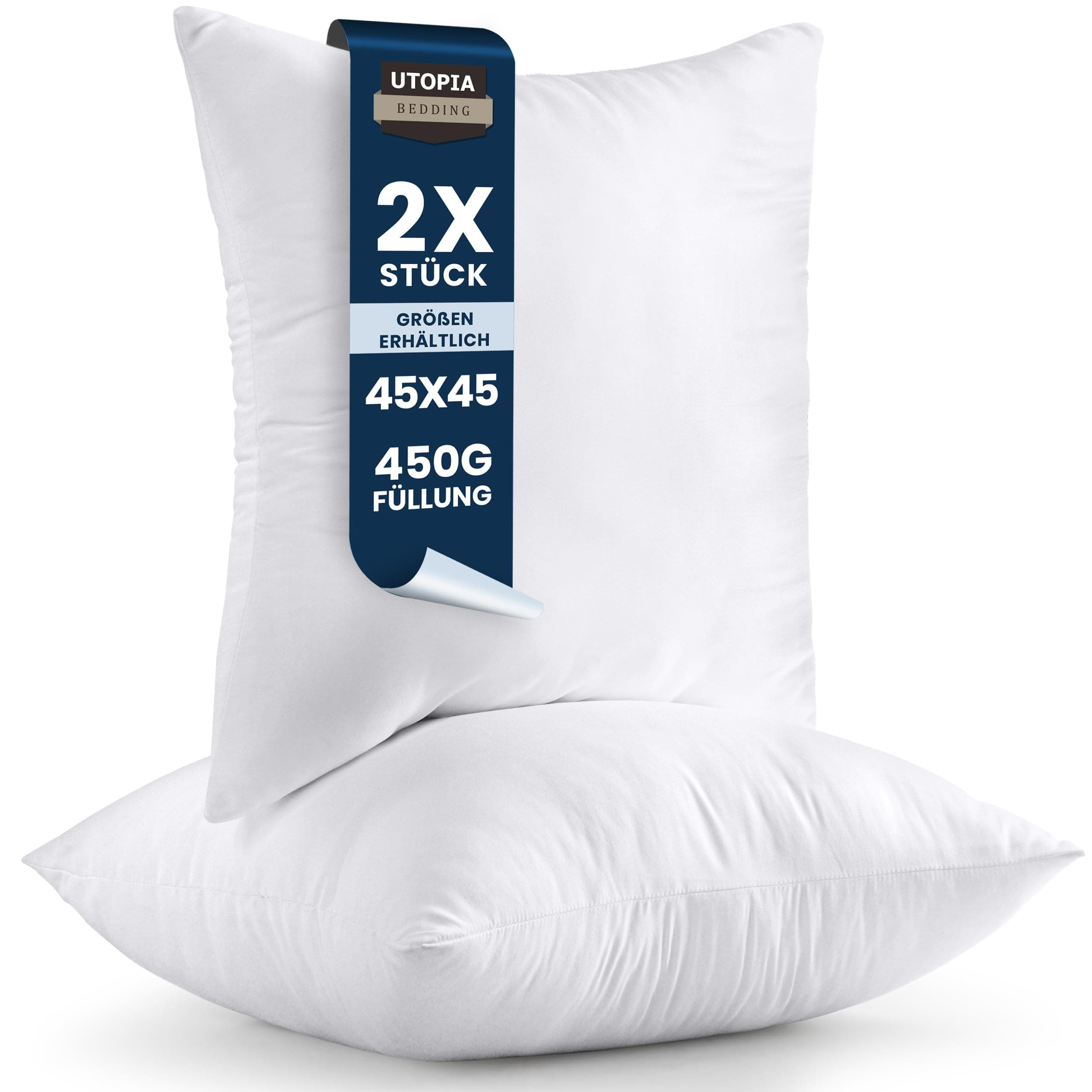 Angebot: Utopia Bedding 2er Set Kissenfüllung 45 x 45 cm 🛋️🌟