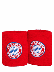🔴⚽ FC Bayern München Schweißband 2er-Set | Handgelenkbänder | Rot Angebot bei HelloDeals