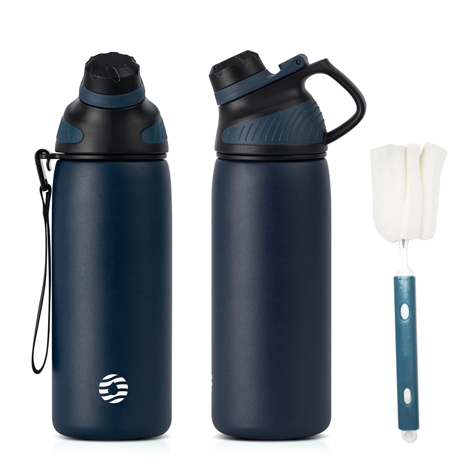 Fjbottle Edelstahl Trinkflasche Sport mit Magnetischem Deckel 1L - Einzigartiges Design!