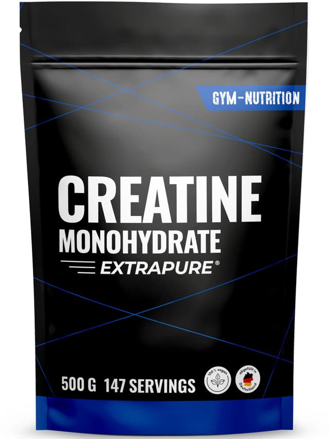 Creatin Monohydrat Pulver 500g 💪🌿 - Hochdosiert & vegan