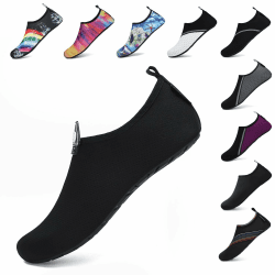 🌊👟 SAGUARO Unisex Badeschuhe Herren Schwimmschuhe Damen Schnell Trocken Wasserschuhe Outdoor Aqua Schuhe 37-47EU 44/45 EU Dunkel 🏖️ Angebot bei HelloDeals