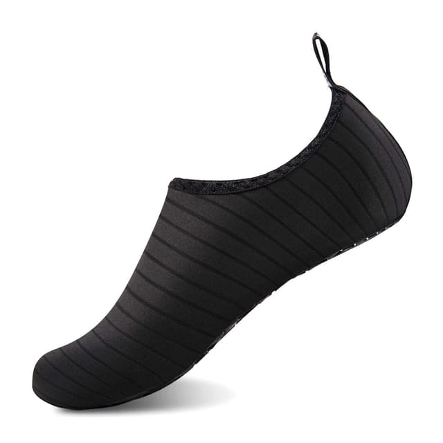 🦄🌊 IceUnicorn Badeschuhe Wasserschuhe Damen Herren Schwimmschuh Strandschuhe Aquaschuhe Bequeme Passform 38/39 EU Schwarz 🦄🌊