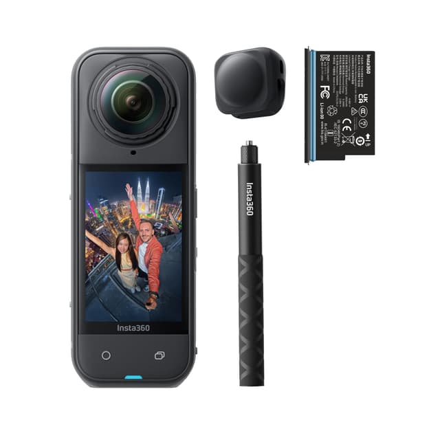 Insta360 X5 Starter-Bundle 📸🌊🔋 - 8K 360° Kamera mit unsichtbarem Selfie-Stick!