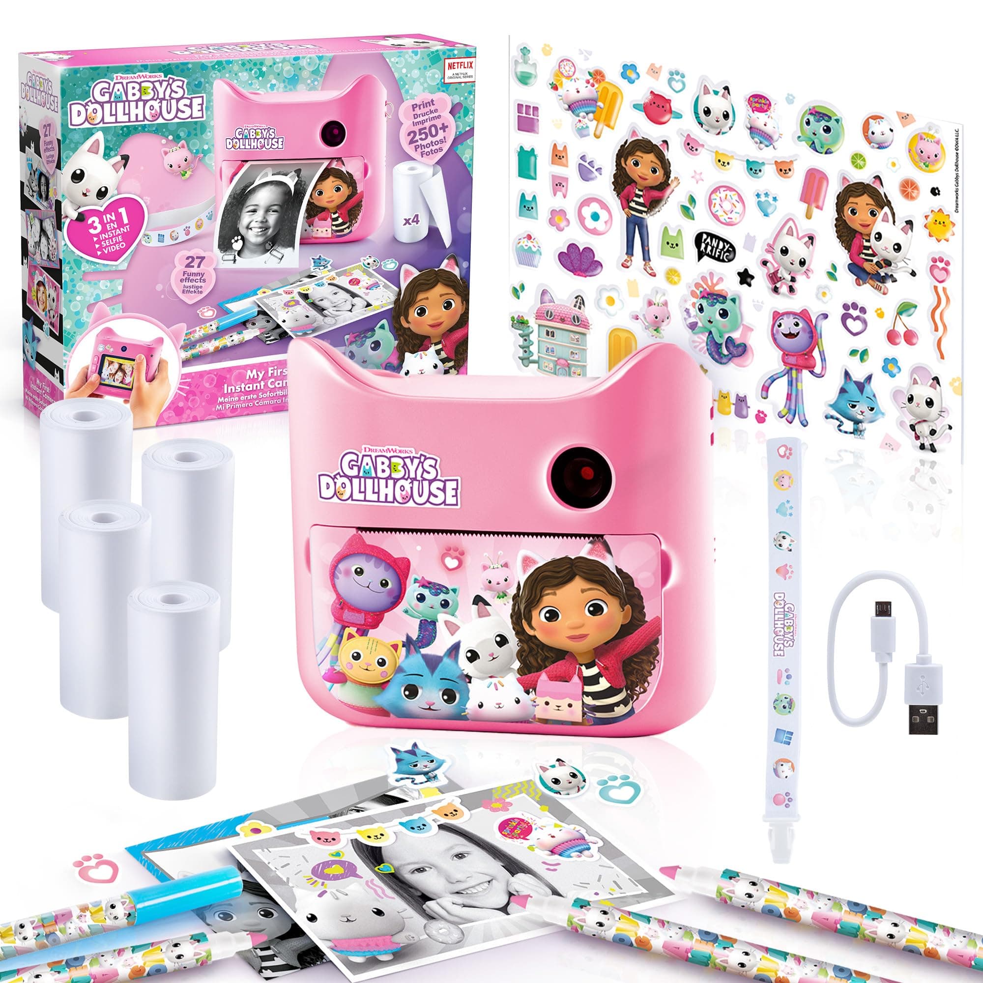 Canal Toys Photo Creator GAB005 - Gabby 12 MP Sofortbildkamera für Kinder 📸🎨