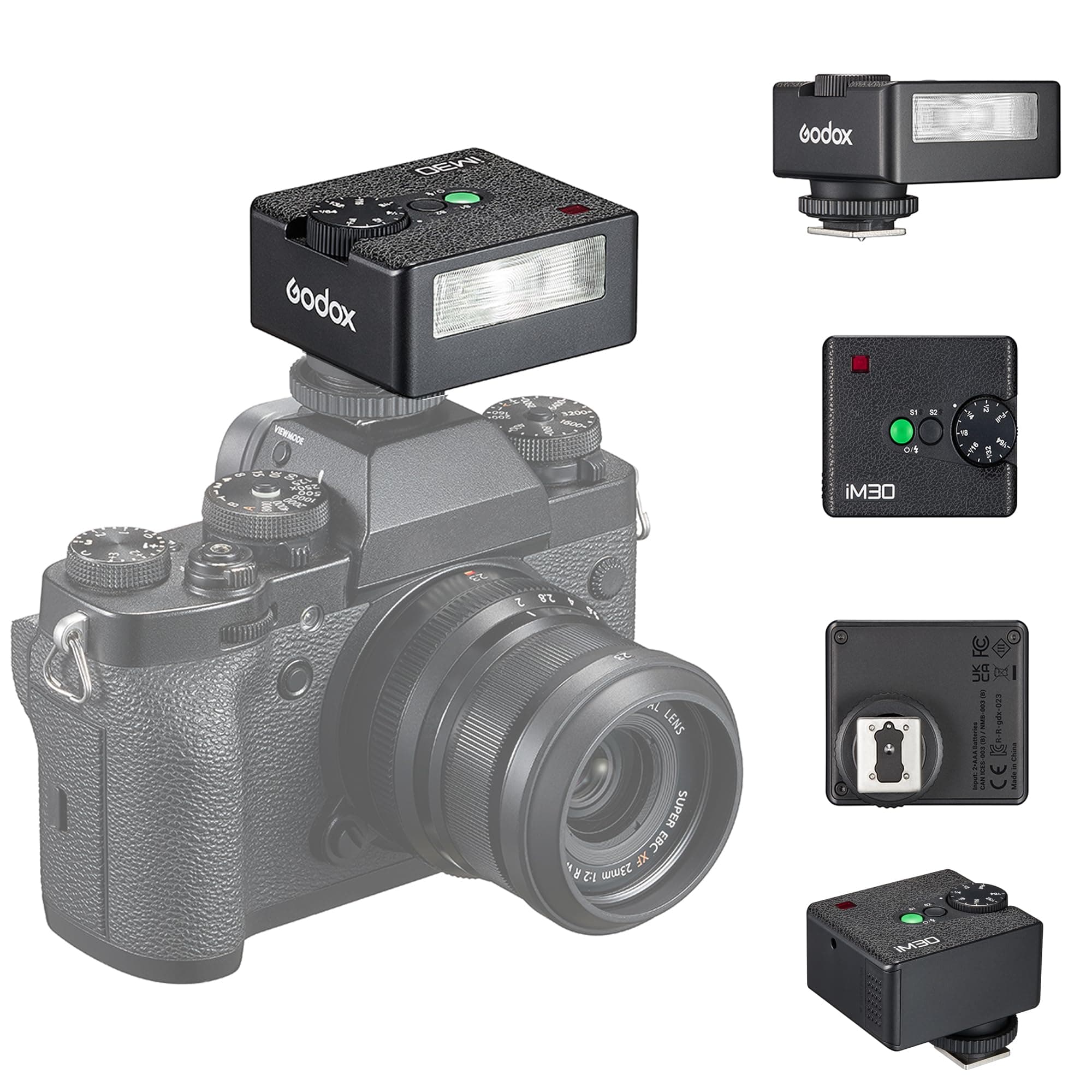 📸 Godox iM30 Kamerablitz Speedlite GN15 - Perfekte Beleuchtung für Ihre Fotos! 🌟