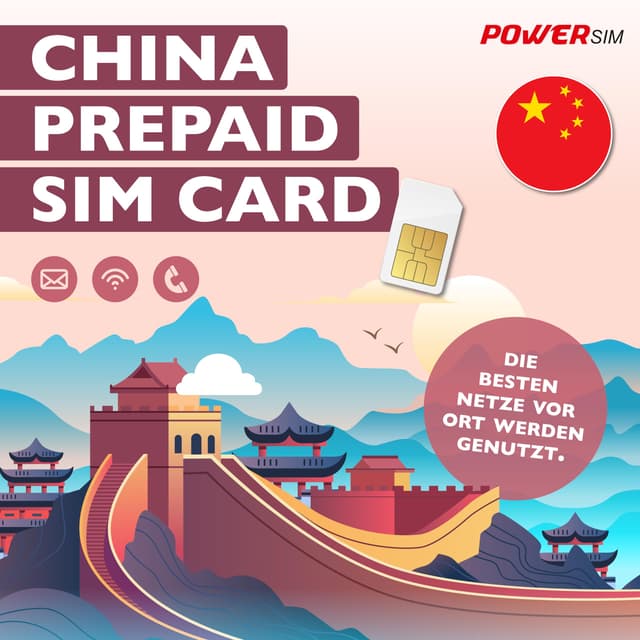 📱🇨🇳 Power Sim China Daten SIM Karte 🌐📶
