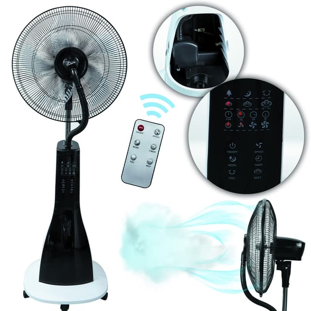 🌀🌊 Tronitechnik® Standventilator mit Wasser, Ventilator mit Wasserkühlung Sprühnebel Raumbefeuchter 🌿🌬️